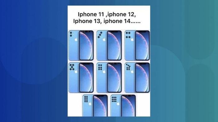 iPhone trong tương lai với camera theo phong cách mạt chược. Ảnh: SCMP.