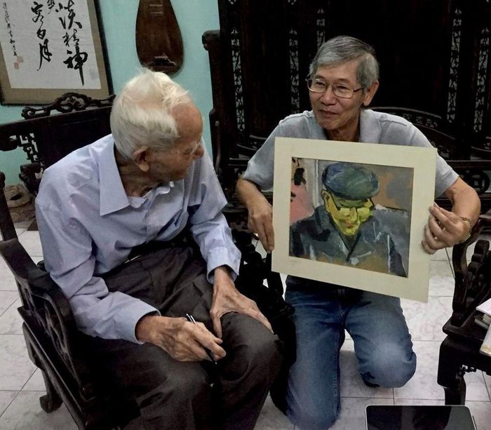 Nhà sưu tập Tira Vanichtheeranont (Thái Lan) mang tranh "Ông Phái vẽ ông Đạm" tái ngộ Nguyễn Bá Đạm