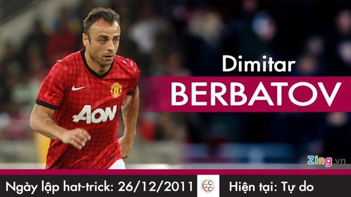 Chân sút người Bulgaria ghi hat-trick cho MU ở trận gặp Wigan Athletic. Anh được đánh giá là một trong những “số 9” chất lượng của đội bóng áo đỏ thành Manchester.