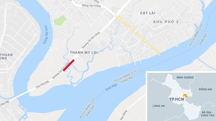 Đoạn đường xảy ra vụ tai nạn. Ảnh: Google Maps.
