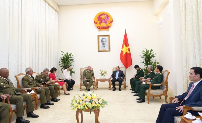 Quang cảnh buổi tiếp. Ảnh: Hồng Pha