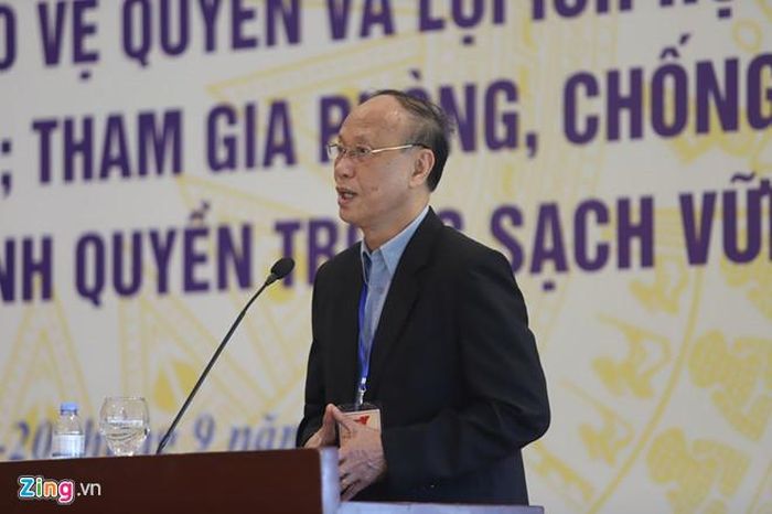 GS.TS Trần Ngọc Đường, nguyên Phó chủ nhiệm Văn phòng Quốc hội. Ảnh: Minh Quân.