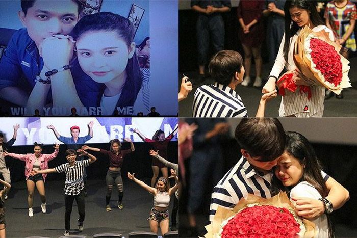 Tháng 8/2016, Tim cầu hôn Trương Quỳnh Anh. Tuy nhiên, đám cưới của cả hai không diễn ra như mong đợi khi Trương Quỳnh Anh vướng nghi vấn tình cảm với Bình Minh. Ảnh: Zing