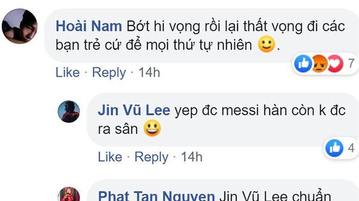 Bớt hy vọng rồi lại thất vọng đi...