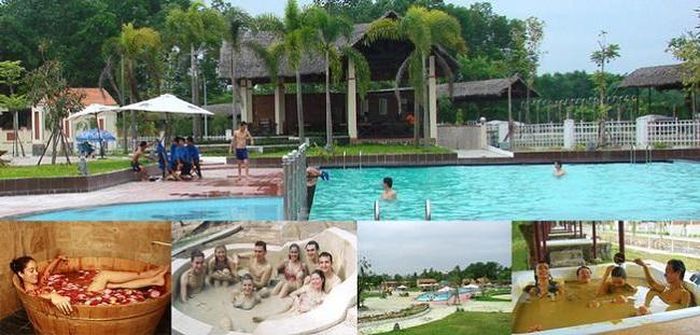 Ngâm, tắm bùn và suối khoáng nóng đẳng cấp ở Hòa Khương.