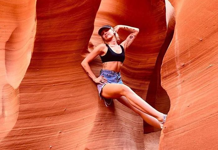 Hình ảnh hốc hác mới đây của Miley Cyrus làm cho người hâm mộ lo lắng. 
