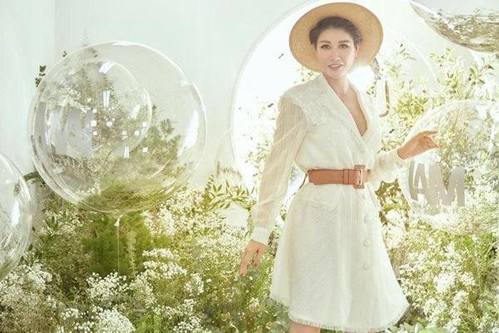 Cựu người mẫu Trang Trần, bạn thân của Chung Thanh Phong cũng đến tham gia và dành cho anh những lời nhận xét “có cánh”.