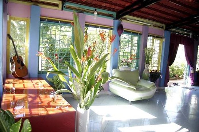 Căn nhà tràn ngập ánh sáng, nắng gió tự nhiên.