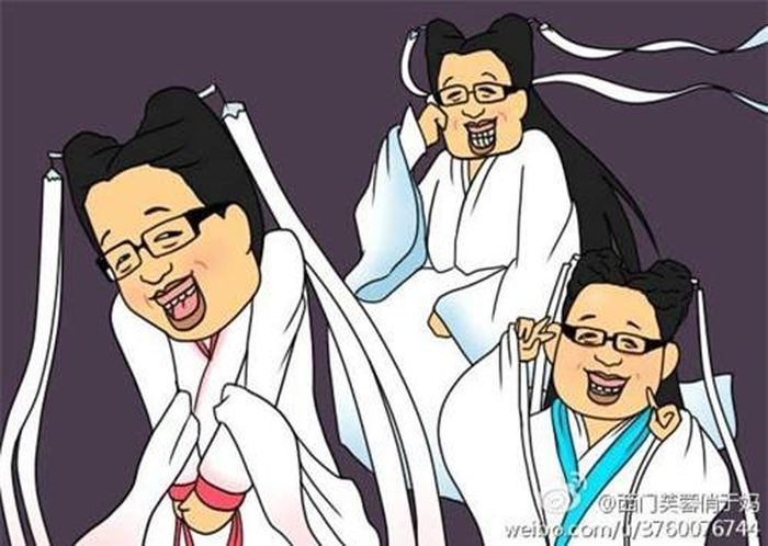 Ảnh chế “đại văn xào” Vu Chính trong tạo hình của Tiểu Long Nữ và Lý Mạc Sầu của cư dân mạng trước tạo hình không thể chấp nhận được của Trần Nghiên Hy.