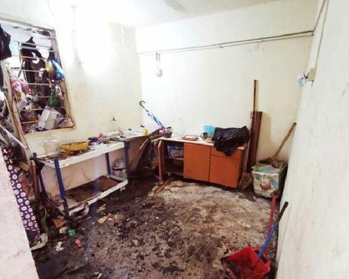 Tình trạng ngôi nhà sau khi được dọn dẹp.