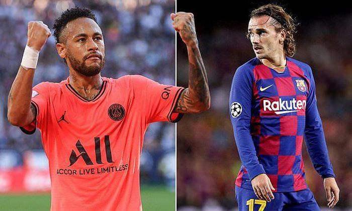 Barca có thể trao đổi Griezmann lấy Neymar hè tới