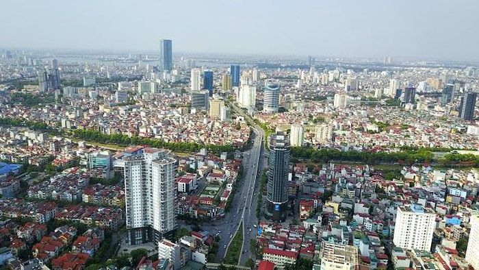 Toàn cảnh Hà Nội nhìn từ phía Tây.
