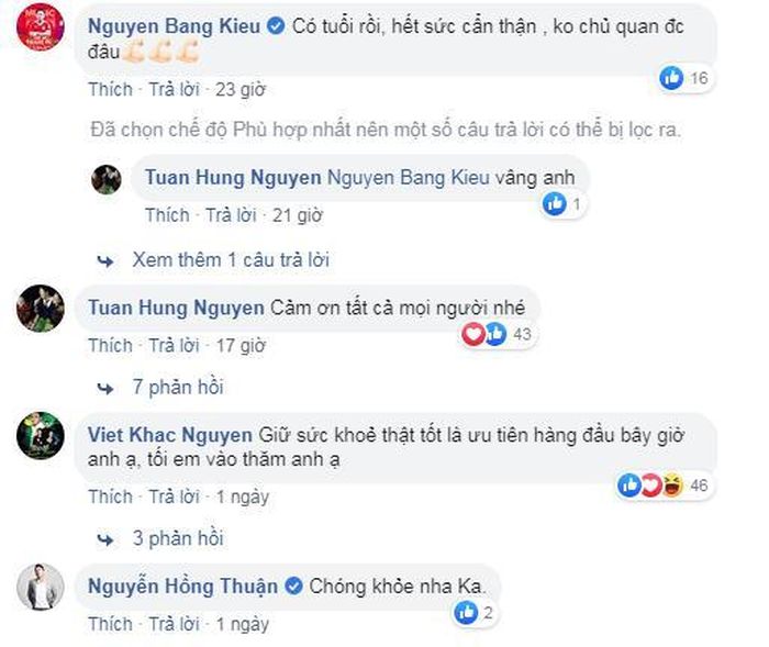 Bằng Kiều, Khắc Việt và nhiều sao Việt gửi lời nhắn tới Tuấn Hưng. 