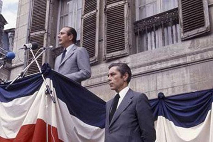 Ông Chirac trong lễ khánh thành đường mang tên Georges Pompidou tại thành phố Perigueux. 