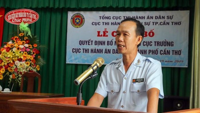 Ông Nguyễn Hữu Hùng, tân Phó Cục trưởng Cục THADS TP. Cần Thơ. Ảnh: Pháp luật TPHCM