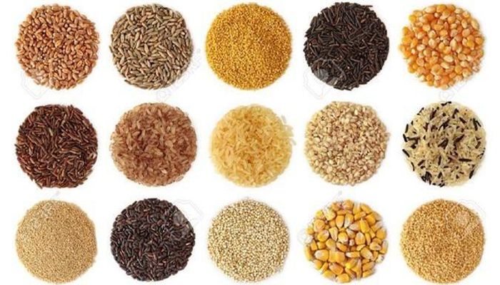 Một số nguyên liệu của bột ngũ cốc lợi sữa.