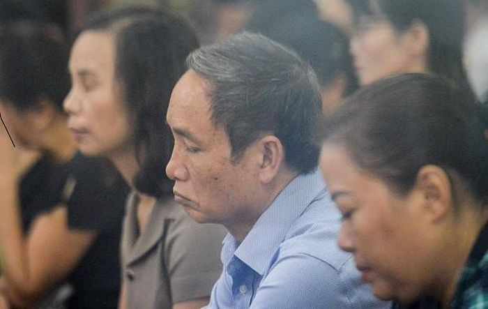 Bị cáo Phạm Văn Khuông - cựu Phó giám đốc Sở GD&amp;ĐT tỉnh Hà Giang tại phiên tòa.
