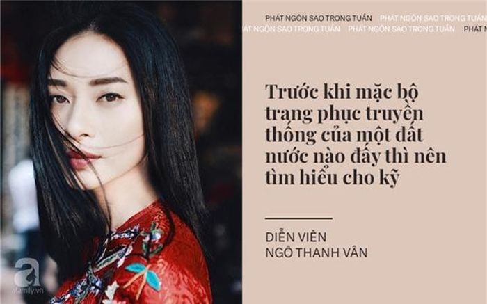 Trước vụ viejc nữ ca sĩ người Mỹ mặc áo dài Việt Nam nhưng không mặc quần, Ngô Thanh Vân đã chỉ trích công khai và kêu gọi công chúng tẩy chay nữ ca sĩ này.