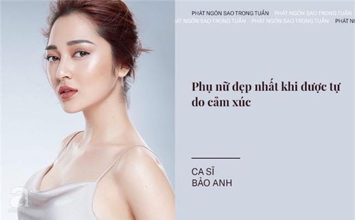 Mặc dù vướng tin đồn tái hợp với Hồ Quang Hiếu nhưng Bảo Anh vẫn khẳng định mình là cô gái độc thân.