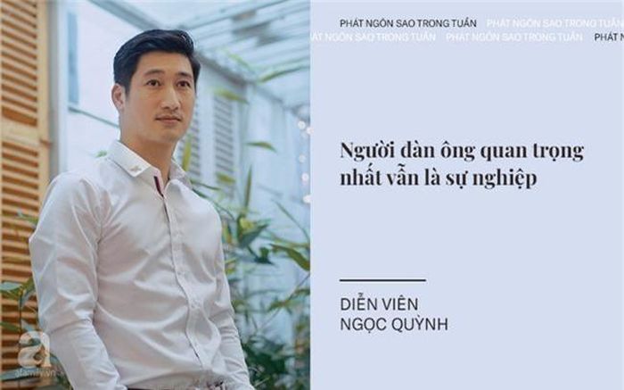 Nam diễn viên "Hoa hồng trên ngực trái" chia sẻ quan điểm rằng đàn ông thời nay rất nhiều người cặp bồ và dường như điều đó đã trở thành chuyện bình thường. phải có sự nghiệp, kiếm tiền giỏi thì gia đình mới hạnh phúc hơn.