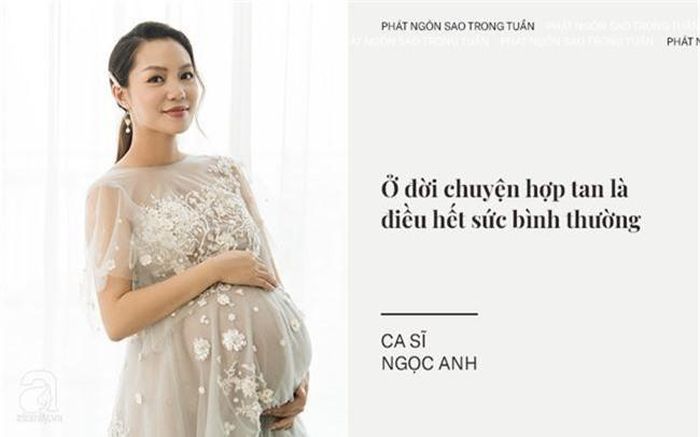 Từng đánh đổi cả thanh xuân để ở bên cạnh một người đàn ông nhưng rồi cuộc hôn nhân ấy lại tan vỡ, Ngọc Anh vẫn không đánh mất niềm tin vào hôn nhân. Hiện tại cô và bạn trai đang có cuộc sống hạnh phúc, chuẩn bị đón con thứ 2 chào đời dù chưa kết hôn.