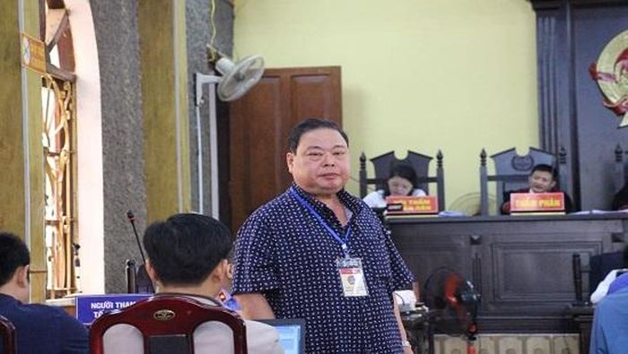 Ông Nguyễn Ngọc Hà tại phiên tòa