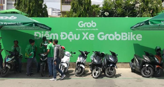 Điểm đậu xe và đón - trả khách GrabBike