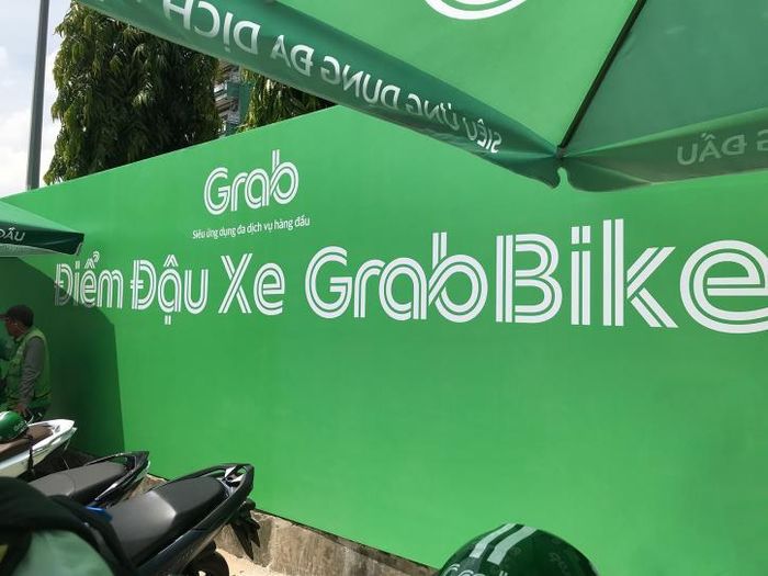 Điểm đỗ xe GrabBike tại bến xe Miền Đông