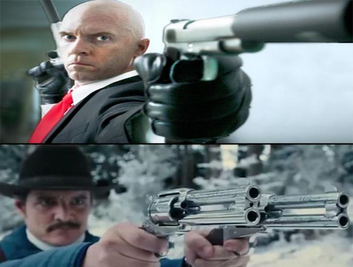  Nếu bạn là "mọt" phim của "Hitman" hay "Kingsman" sẽ vô cùng quen thuộc với cảnh nhân vật chính hai tay hai súng đối trọi với kẻ thù, tạo ra những thước phim vô cùng mãn nhãn. Tuy nhiên, đây chính là "cú lừa" lớn nhất của các nhà làm phim hành động, bởi ngoài đời khả năng sử dụng đồng thời hai khẩu súng là không thể 