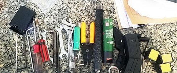  Bộ đồ nghề của 2 đối tượng sử dụng trong các phi vụ trộm cắp. 