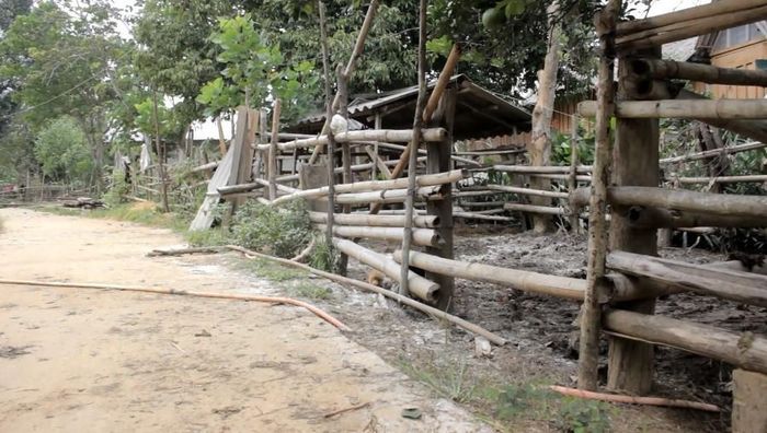 Người dân rải vôi quanh khu vực chuồng trại, phòng tránh dịch bệnh lây lan