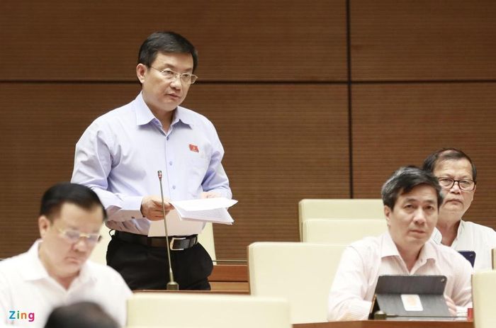 Đại biểu Phạm Trọng Nhân, Bình Dương. Ảnh: Minh Quân.