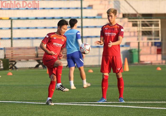 Cầu thủ Nguyễn Trọng Đại của Viettel đã hoàn toàn bình phục chấn thương để tập luyện cùng các đồng đội.