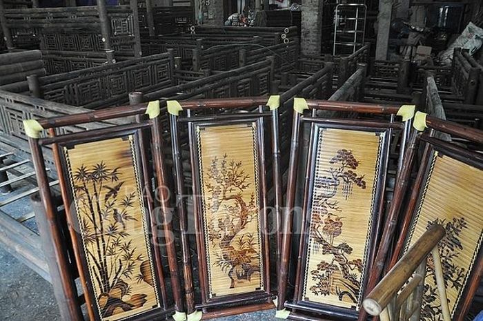 Tranh tre hun khói Xuân Lai là một sản phẩm độc đáo, nhận được sự ưa chuộng của khách hàng trong và ngoài nước.