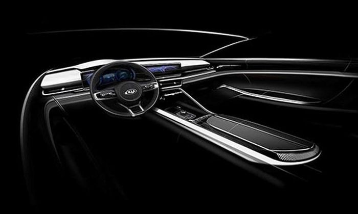  Nội thất Kia Optima 2021 được bố trí lại, tối giản hơn và hướng về người lái. Tổng thể xe được điều chỉnh sang trọng và hiện đại hơn.