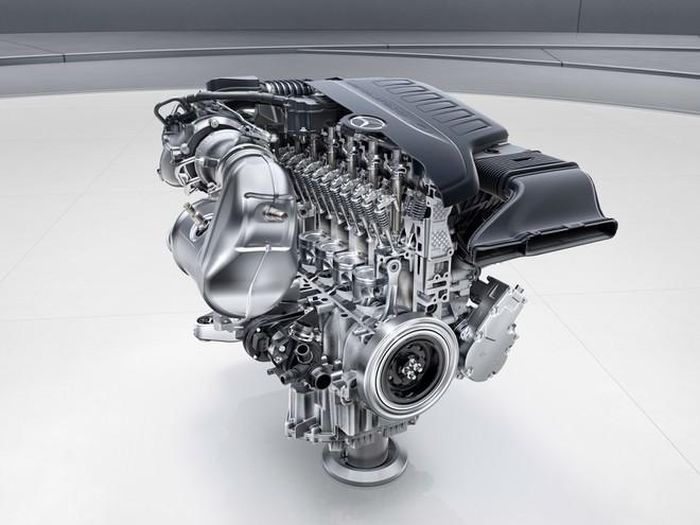 Động cơ tăng áp I6 3.0L mới của Mercedes. Ảnh: Mercedes-Benz.