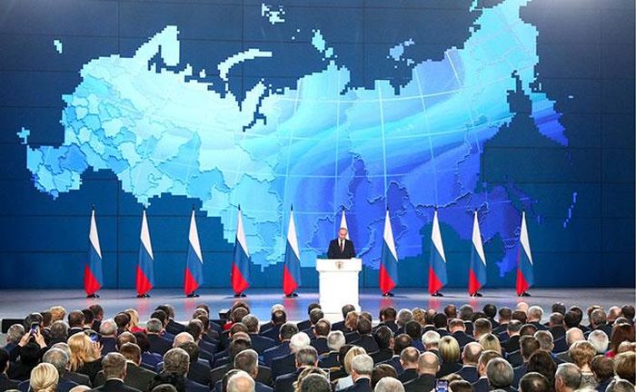 Tổng thống Putin đọc Thông điệp Liên bang năm 2019.