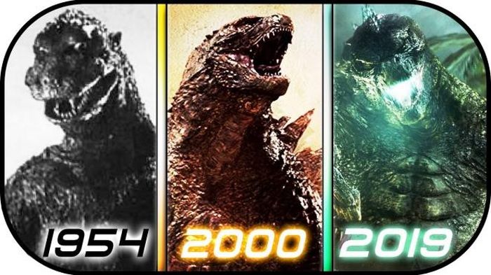 Quái vật Godzilla dần tiến hóa trong các tập phim