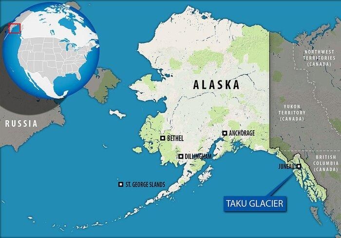 Taku là sông băng ở Alaska.