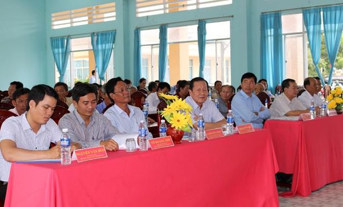 Đại biểu tham dự Ngày hội đại đoàn kết toàn dân tộc ấp A