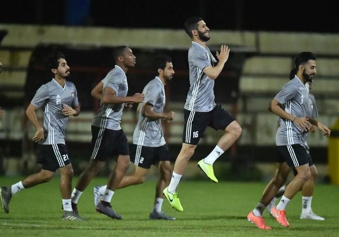 Các cầu thủ UAE dành nhiều thời gian rèn thể lực. (Nguồn: Siamsports)