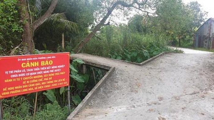 Thông báo cảnh báo của cơ quan chức năng.