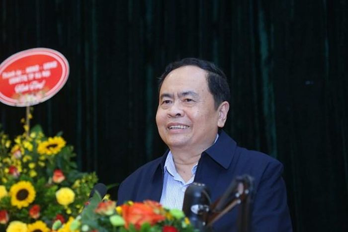 Chủ tịch Trần Thanh Mẫn phát biểu tại ngày hội.