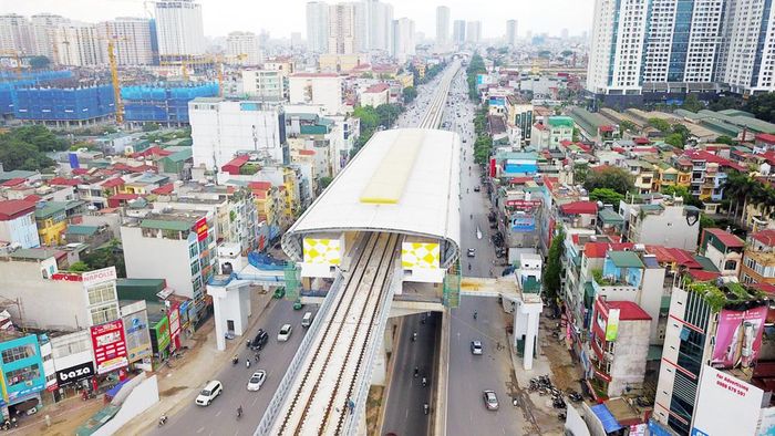 Dự án đường sắt Cát Linh - Hà Đông. Ảnh: Phạm Hùng