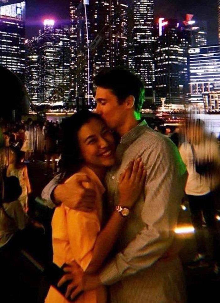 Hoàng Oanh và chồng sắp cưới Jack.