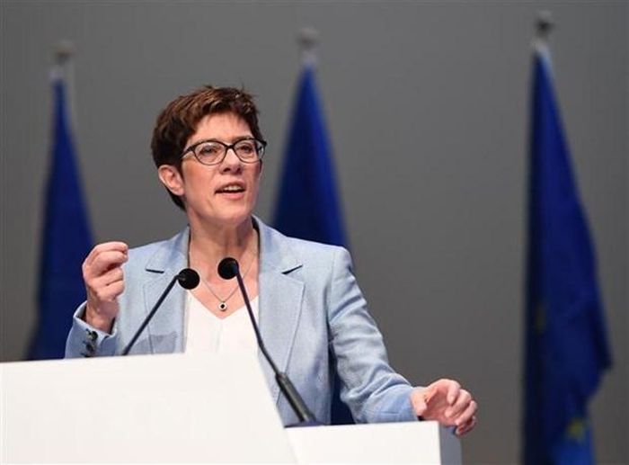 Bà Annegret Kramp-Karrenbauer phát biểu tại một sự kiện ở Munich, Đức ngày 24/5/2019. (Ảnh: THX/TTXVN)