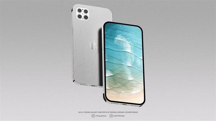 Chiếc iPhone 12 Pro sẽ có màn hình 6,4 inch và tràn cả các cạnh sang đến mặt sau.