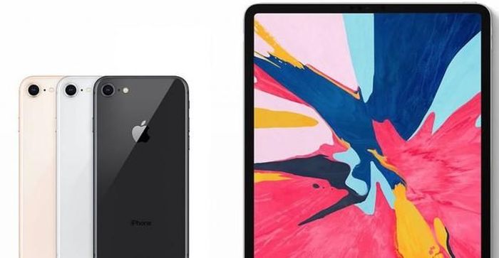 Bản dựng iPhone SE 2 và iPad Pro mới. Ảnh: Macrumors.
