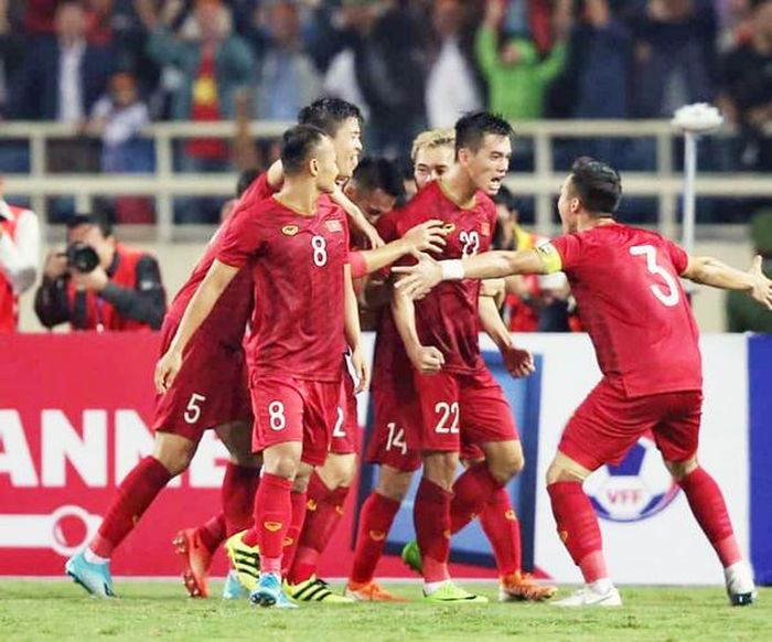 Đội tuyển Việt Nam đang có phong độ ấn tượng tại vòng loại World Cup 2022 khu vực châu Á. Ảnh: VFF