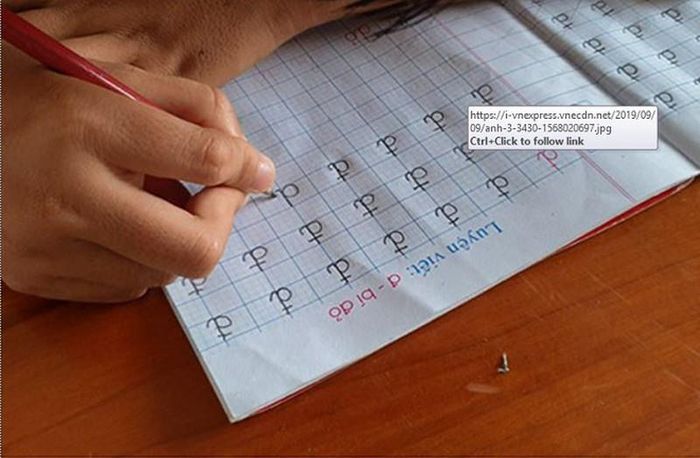 Kết quả học tập của một học sinh khuyết tật trong lớp.